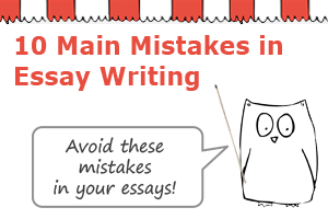 10 main mistakes in essay writing